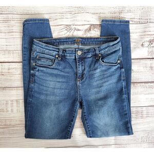 Sz 8 Short Kut From The Kloth Toothpick Skinny Dark Wash Blue Jeans Perfect Cond